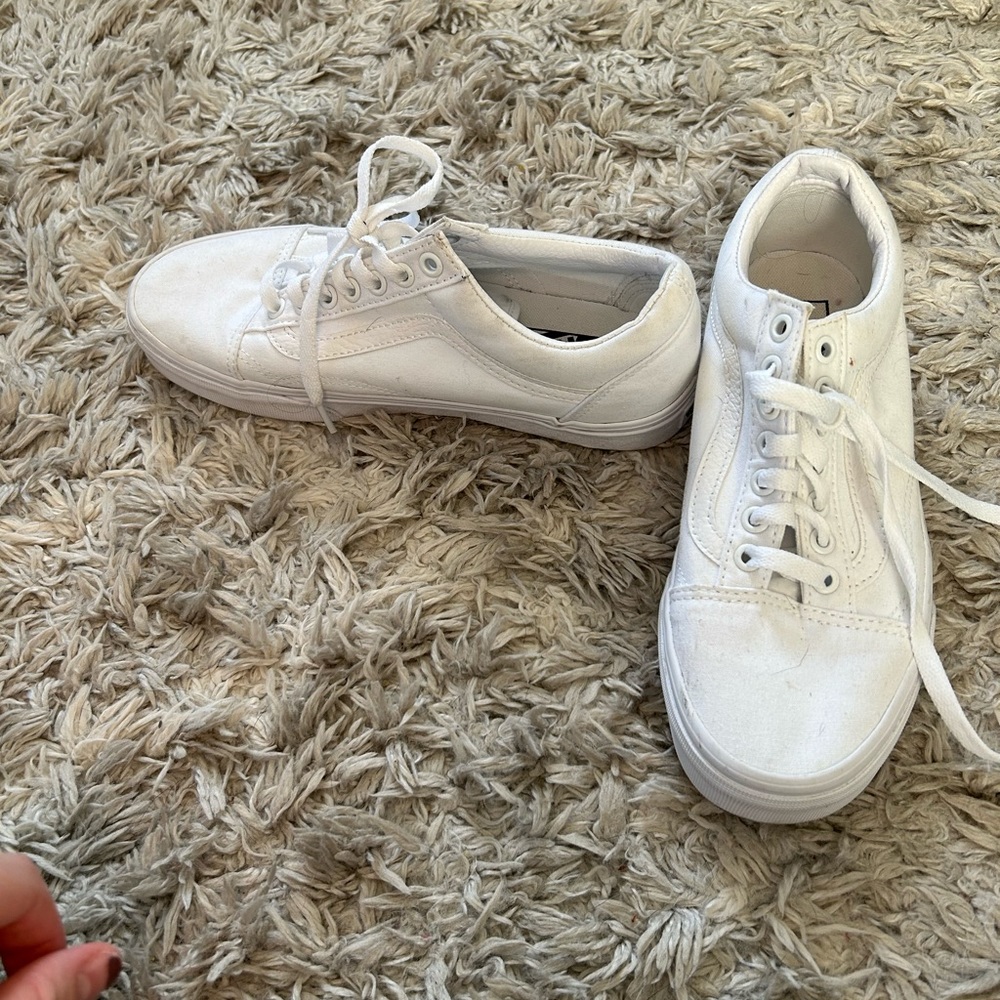 Vans Old Skool Classic Tumble Toe Sneakers - Picture 3 of 4